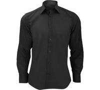 Chemise à manches longues Russell Collection pour homme (M) (Noir) - UTBC1018 Noir G