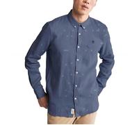 Chemise à manches longues Timberland Mill River Slim Fit Homme - Bleu XXL