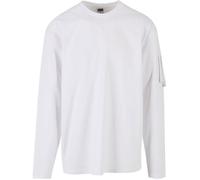 Chemise à manches longues - URBAN CLASSICS - Oversized - Poche zippée - 100% coton - Blanc S