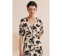 Chemise à motifs - A Rondine Imp - M - Ecru - Femme - Etam