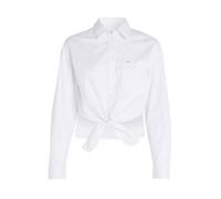 Chemise à nouer sur le devant Tommy Jeans TJW - Blanc - Slim - Manches longues - Col chemise - Femme M