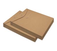 Chemise à rabat avec onglet droit renforcé pour un rangement sécurisé des documents, porte-documents latéral en kraft résistant, écologique