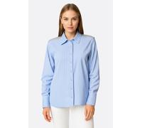 Chemise à rayures bleu ciel à épaules pailletées - L