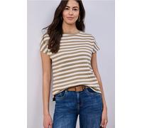 Chemise à rayures dropped shoulder