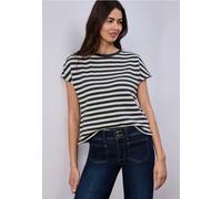 Chemise à rayures dropped shoulder
