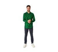 Chemise À Trèfles Saint Patrick Homme Suitmeister - Taille: S (Eu 46) Vert