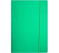 Chemise A4 avec élastique vert brillant