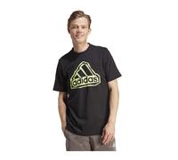 adidas Homme Folded Badge Graphic Tee, Black, L
