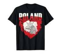 Chemise Aigle Pologne Drapeau Pologne Carte Polska T-Shirt