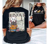 Chemise ample et oversize Disney Les Aristochats Bonjour Depuis 1970, Tout le monde veut être un chat Chemise, Chemise de vacances en famille, Chemise de voyage à Disneyland, T-shirt Disney L,M,S,XL,X
