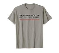 Chemise amusante Islande - Eyjafjallajokull Volcano T-Shirt