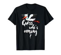 Chemise Annonce de Bébé Guess Who's Coming Cadeau de Grossesse T-Shirt