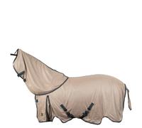 Chemise anti-mouches et couvre-cou pour cheval BR Equitation Combo Classic Marron 165/125 cm