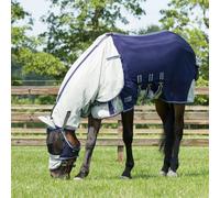 Chemise anti-mouches QHP avec couvre-cou et masque bleu, QHP17_Taille:205