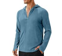 Chemise Anti UV Chemise Hawaienne Homme Sweat à Capuche Homme D'été Uni Manches Longues Anti-UV Ultra Léger à Séchage Rapide pour Une Protection Solaire Lors des Activités De Plein Air