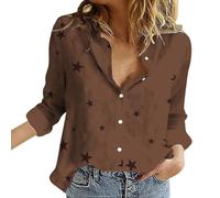 Chemise Anti UV Femme Manche Longue Chemise De Plage Femme Grande Taille Chemisier Décontractés Chemisiers Outdoor Haut Leger Top À Simple Boutonnage Loungewear Courte Chemisette avec Motif Tops
