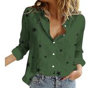 Chemise Anti UV Femme Manche Longue Chemise De Plage Femme Grande Taille Chemisier Décontractés Chemisiers Outdoor Haut Leger Top À Simple Boutonnage Loungewear Courte Chemisette avec Motif Tops