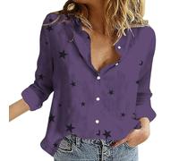Chemise Anti UV Femme Manche Longue Chemise De Plage Femme Grande Taille Chemisier Décontractés Chemisiers Outdoor Haut Leger Top À Simple Boutonnage Loungewear Courte Chemisette avec Motif Tops