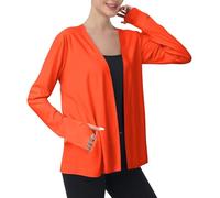 Chemise Anti UV Femme Manche Longue Tee Shirt de Randonnée Protection UV T Shirt de Plage UPF 50+ Léger Respirant Fonctionnel Séchage Rapide Veste de Course Pullover de Surf Natation Pas Cher