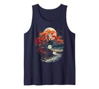 Chemise Arbre de Vie Yin Yang drôle Bonsaï Zen Cadeaux Hommes Femmes Débardeur, Homme, Bleu Marine, XXL