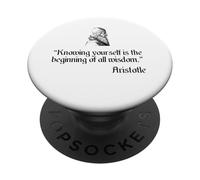 Chemise Aristote sur la connaissance de soi Philosophie d'Aristote PopSockets PopGrip Adhésif