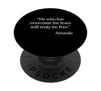 Chemise Aristote sur la philosophie Freedom From Fears PopSockets PopGrip Adhésif