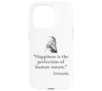 Chemise Aristote sur Le Bonheur Philosophie d'Aristote Coque pour iPhone 15 Pro