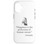 Chemise Aristote sur Le Bonheur Philosophie d'Aristote Coque pour iPhone 16