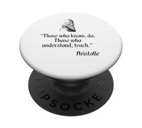 Chemise Aristote sur l'éducation et l'enseignement de la philosophie d'Aristote PopSockets PopGrip Adhésif