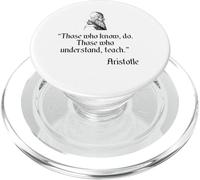 Chemise Aristote sur l'éducation et l'enseignement de la philosophie d'Aristote PopSockets PopGrip pour MagSafe