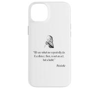 Chemise Aristote sur l'Excellence Philosophie d'Aristote Coque pour iPhone 14 Plus