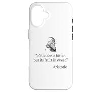 Chemise Aristote sur Patience Philosophie Aristote Coque pour iPhone 16
