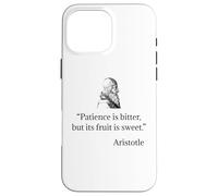 Chemise Aristote sur Patience Philosophie Aristote Coque pour iPhone 16 Pro Max