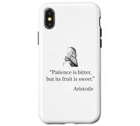 Chemise Aristote sur Patience Philosophie Aristote Coque pour iPhone X/XS