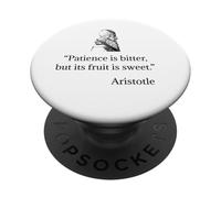 Chemise Aristote sur Patience Philosophie Aristote PopSockets PopGrip Adhésif