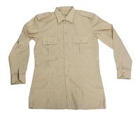 Chemise au style militaire de l’armée italienne, en coton, à manches longues Beige beige 46