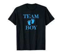 Chemise Baby Shower Gender Reveal Team Boy Bleu T-Shirt