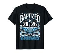 Chemise baptisée en 2026 avec Verset biblique pour Le baptême chrétien T-Shirt