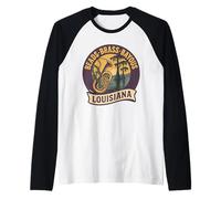 Chemise Bayous en Laiton avec Perles, Louisiana Mardi Gras Jazz Band Manche Raglan