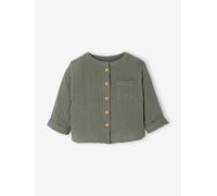 VERTBAUDET Chemise col Mao bébé en Gaze de Coton Vert foncé 18M(81CM)