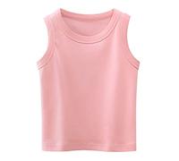 Chemise bébé garçon avec nœud papillon Gilet sans manches avec col rond T-shirts Tops T-shirts pour maillot 172, Rose, 3-4 ans