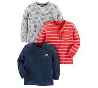Chemise Bébé Garçon - Simple Joys by Carter's - Lot de 3 - Manches Longues - Col Chemise 3