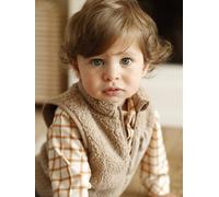 VERTBAUDET Chemise bébé Vichy en Velours Caramel 6M(67CM)