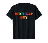 Chemise Birthgay garçon LGBT Gay Pride Joyeux Anniversaire Arc-en-ciel T-Shirt