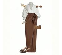 Chemise blanche à manches longues et col en V pour femmes grandes tailles, élégante pour le trajet, les fêtes, les mariages, les demoiselles d'honneur, la tenue de printemps, assortie à une jupe midi 
