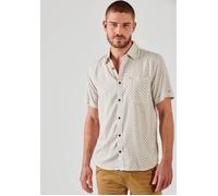Chemise blanche imprimée homme - KAPORAL - RAVA - Manches courtes - Col chemise - Regular L