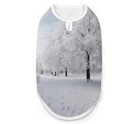 Chemise blanche pour chien motif arbre de neige à séchage rapide respirant T-shirt doux et extensible sans manches pour chien M