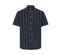 BLEND Chemise 'BHADAN' bleu foncé / blanc, Taille L