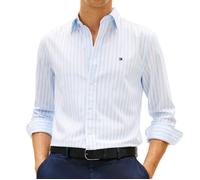 Tommy Hilfiger Flex Poplin Classic Sweet Blue/stripe Taille: L | Casual chemises Outlet | Homme | Bleu