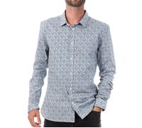 Chemise Bleu Fleuris Homme Teddy Smith Carton Strectch S